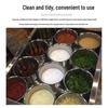 Stainless Steel Mobile Seasoning Cart