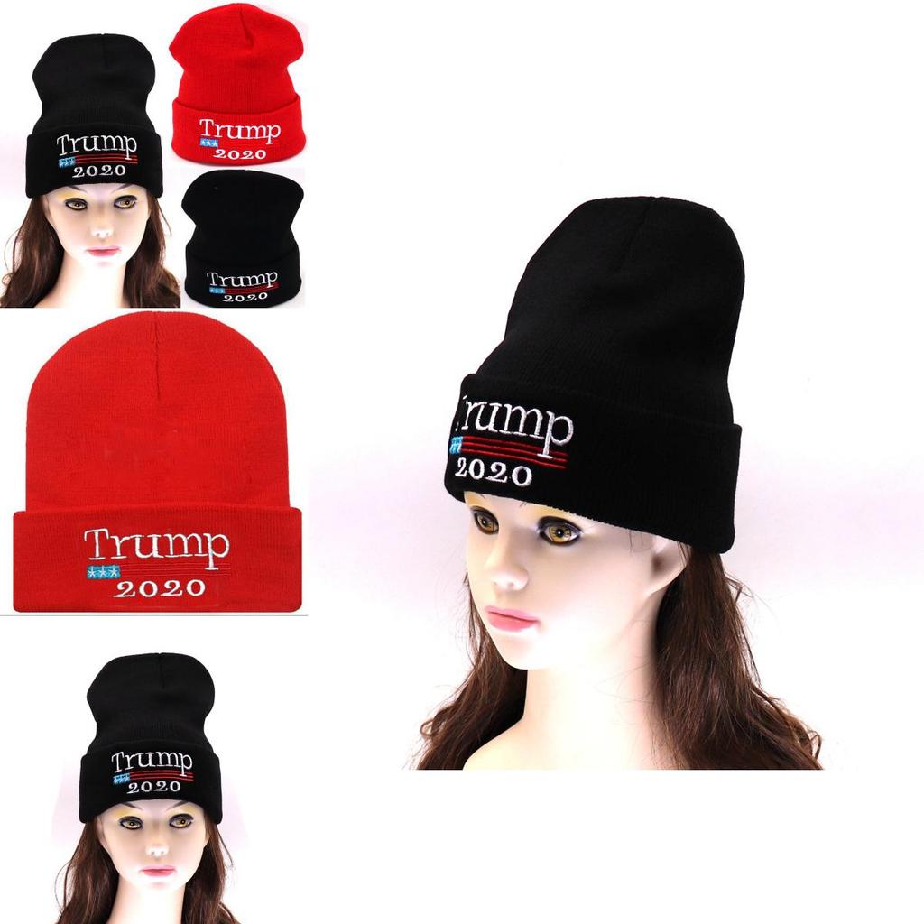 2020 Trump Donald Beanie Hat Make America Great Again Knit Beanie Warm Cap Ski