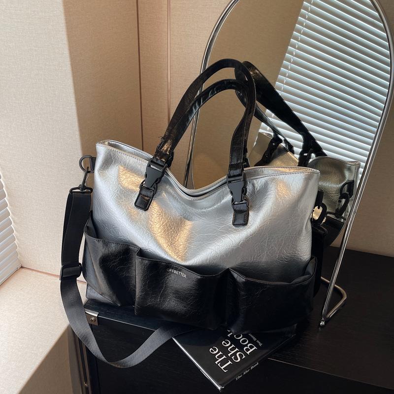 Large-capacity bag women's autumn and winter new simple messenger bag casual fashion shoulder commuter tote bag