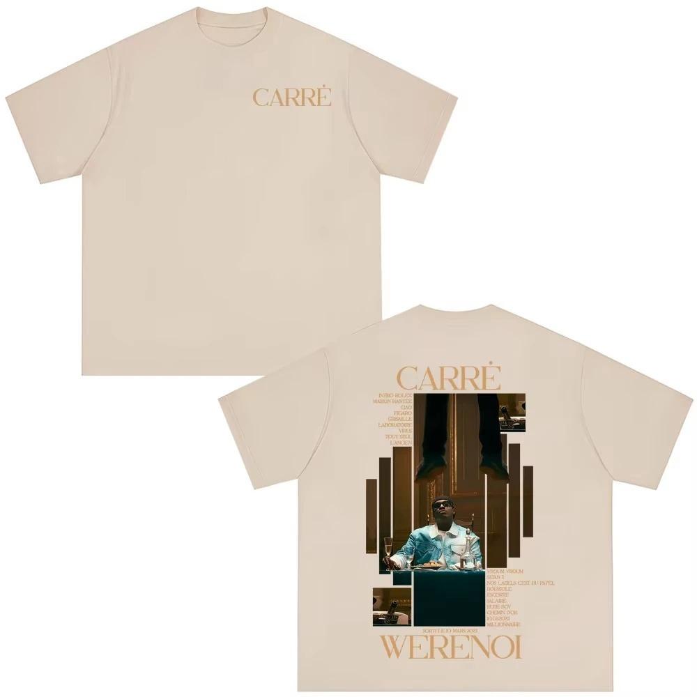 2026 Rapper WeRenoi Carré Album Graphic Print T Shirts Men Women Hip Hop Fashion Pop Music Tee Summer Casual Clothes Vintage Clothing