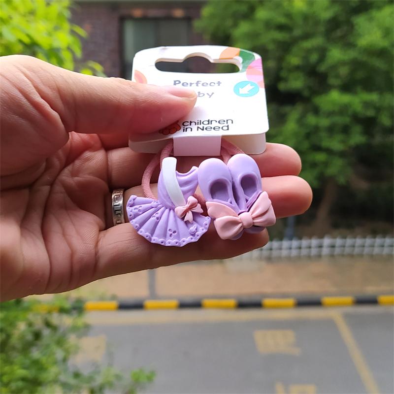 

2 шт. Балетки, одежда для танцев, милый головной убор принцессы, детские эластичные резинки для волос, детские веревки, аксессуары для девочек, детский головной убор