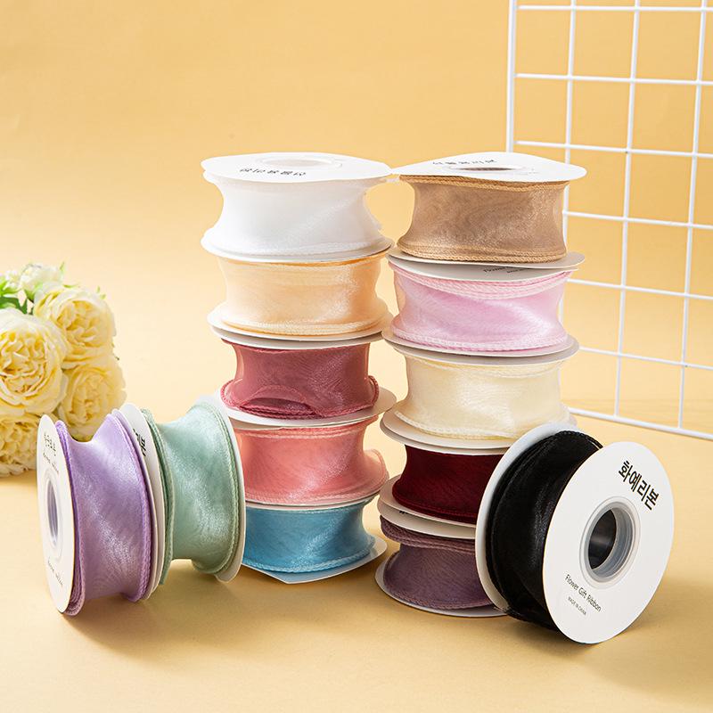 Valentine's Day Korean Fishtail Yarn Ribbon for DIY Flower Bouquets and Cake Decorations