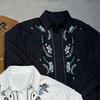 2025 Autumn Retro Long-Sleeve Shirt with Heavy Embroidery and Beadwork