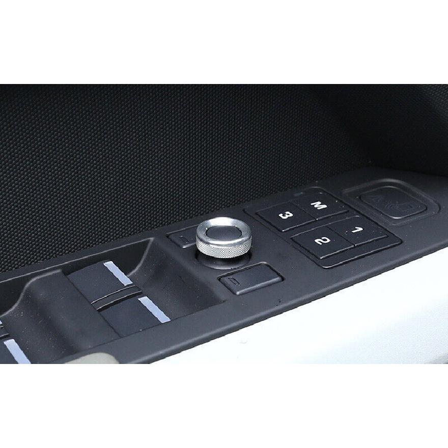 Fit For Defender 110 - Silver Aluminum Side Door Mirror Adjust Knob Ring