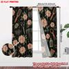2D flat printing 2pcs Window Treatment Curtains Barber shop1 Digital Printed Polyester Drapes Festive Wall Decor Perfect for