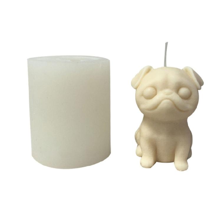 Bulldog Candle Silicone Mold DIY Candle Resin Mould Epoxy Resin Casting Mould 1