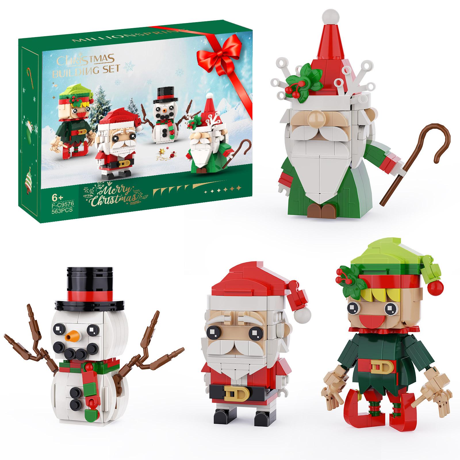 

Blocks Building Christmas Set Santa Claus Model 563pcs Bricks Toy With Box Gift