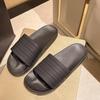 Men's Trendy Three Stripes PVC Casual Beach Slippers - Versatile & Cool Summer Footwear