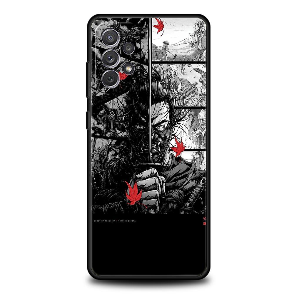Custodia per Telefono Maschera Hannya Samurai Fantasma Per Samsung A15 A13 A51 A71 A41 A31 A21S A03S A05 A35 A32 A55 A23 A25 A33 A53 A73 5G Cover