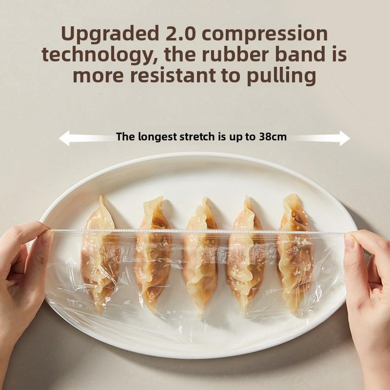 Food Grade Pe Wrap Cover With Elastic Band For Home Kitchen Food Preservation And Dust Protection