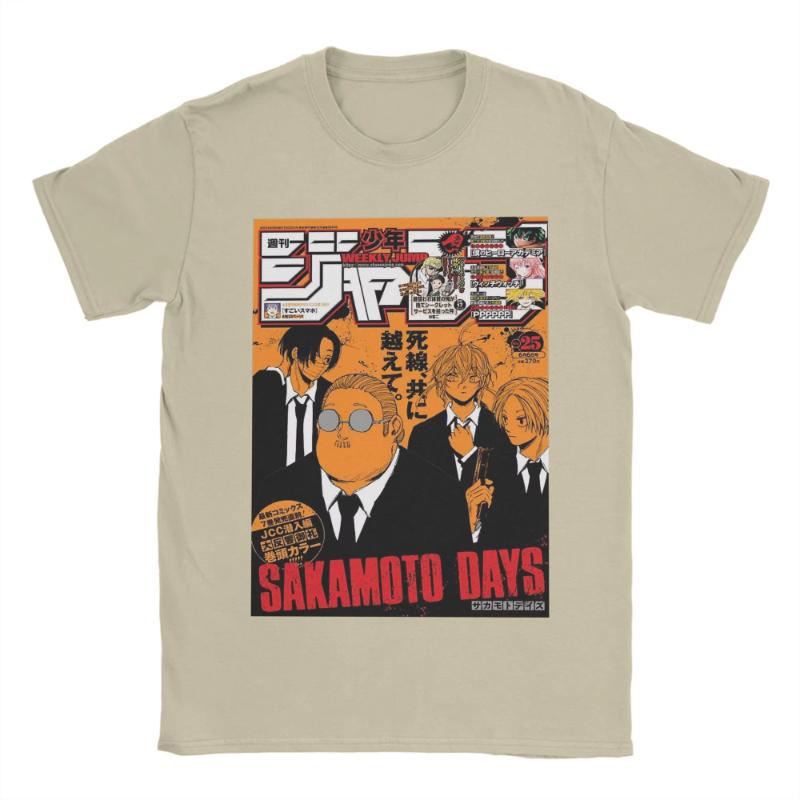 Sakamoto Daily Print Tshirt for Summer and Autumn 2025 loose and casual shortsleeved streetwear for men and women