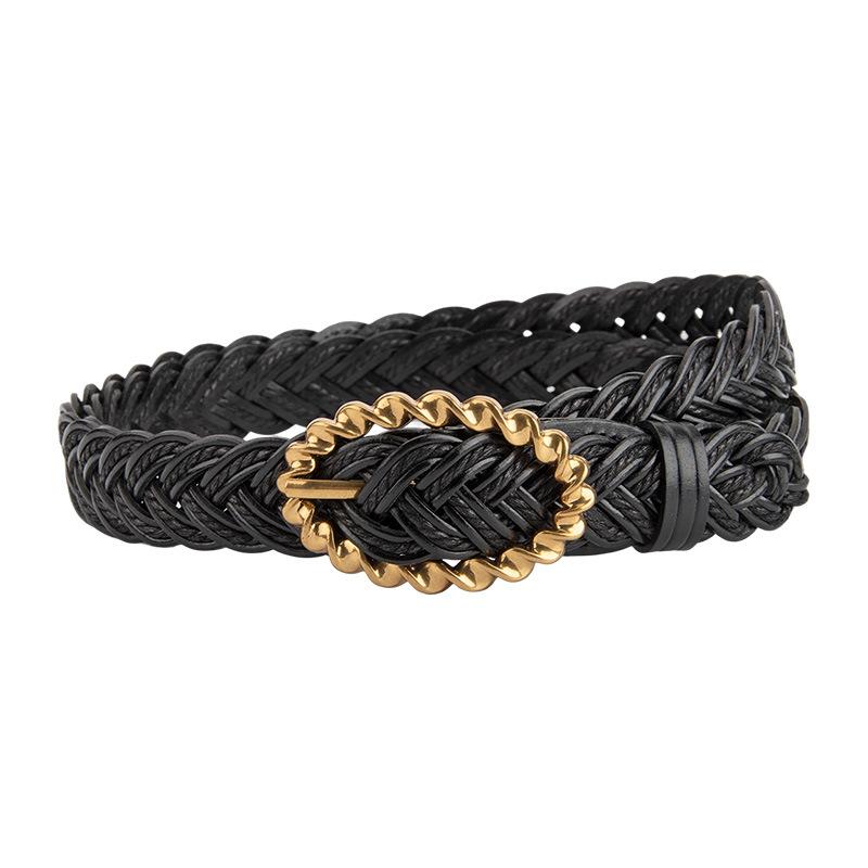 Punch-free Belt for Women Versatile Waist Decoration with Dress Jeans Belt Hand-woven Belt for Girls Trendy Belt