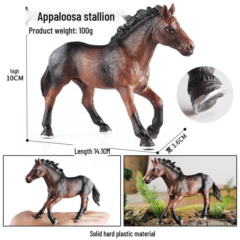 Wildlife Simulation Model: Tiger, Lion, Panda, Elephant, Rhinoceros, Kangaroo, Leopard, Horse, Sheep Toy Set