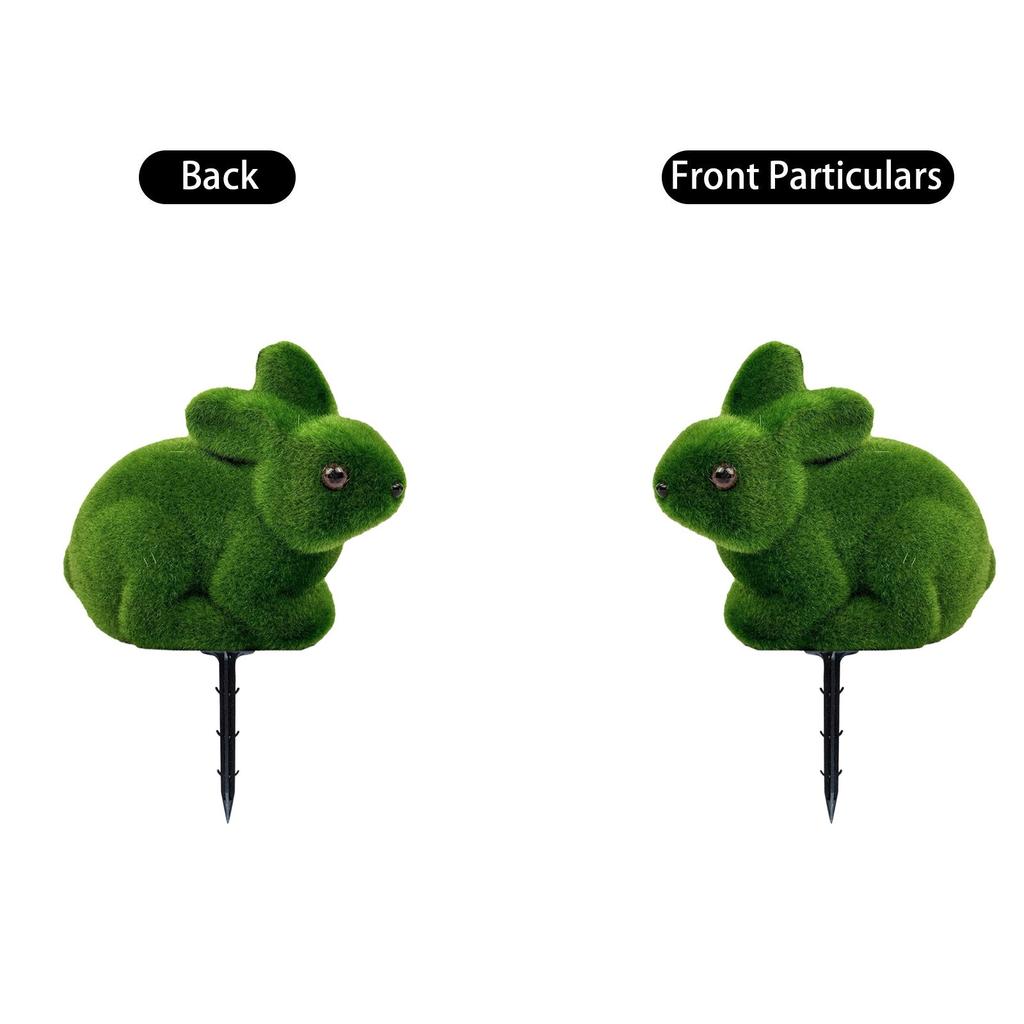 Kaninchenförmige Pflanzen, künstliche Grünpflanzen, geeignet als Osterdekoration für die Veranda im Innen- und Außenbereich.