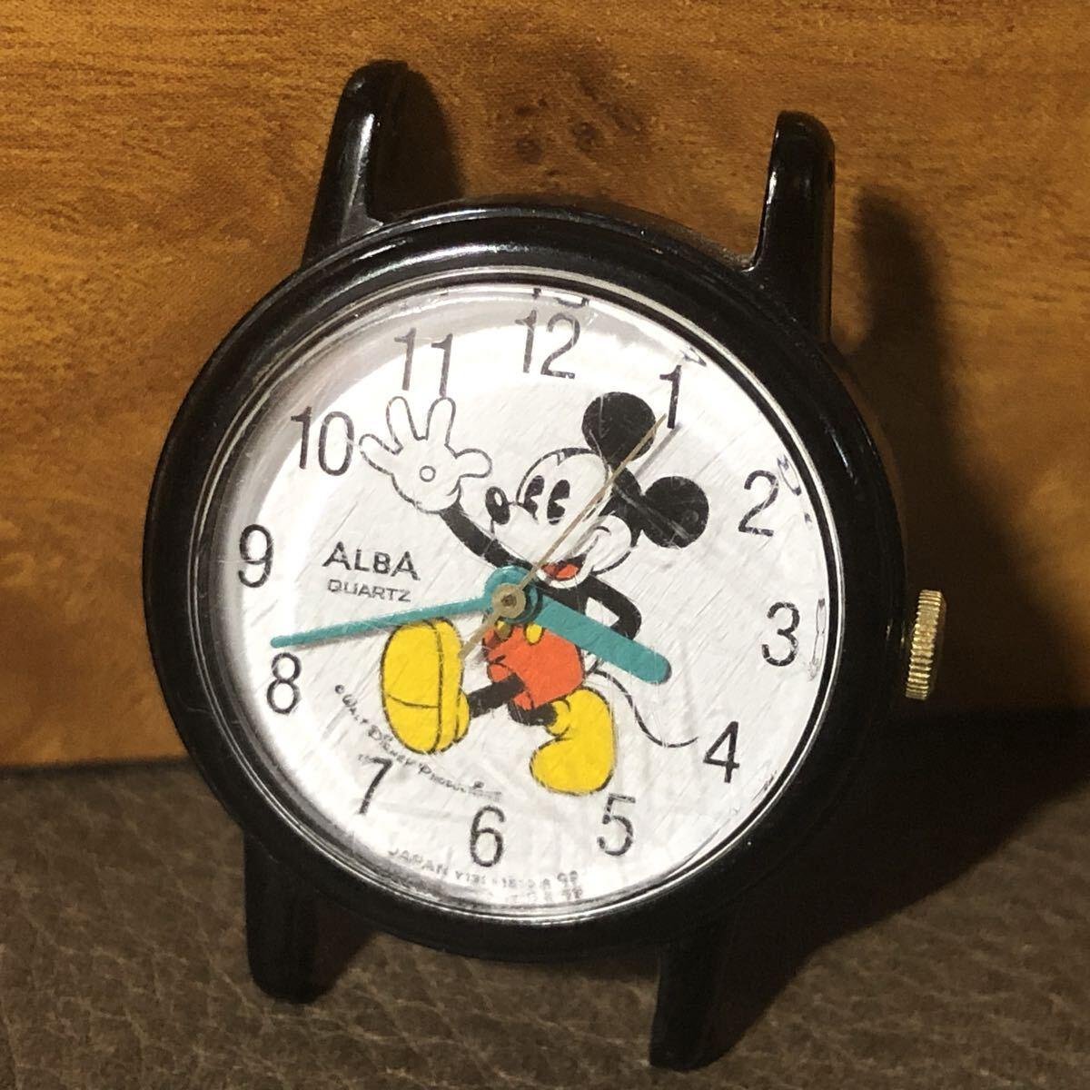 [Immediate decision/Free shipping] SEIKO ALBA QUARTZ Y131-6090 Seiko Alba Mickey Mouse ladies watch Used watch Many brand watches listed