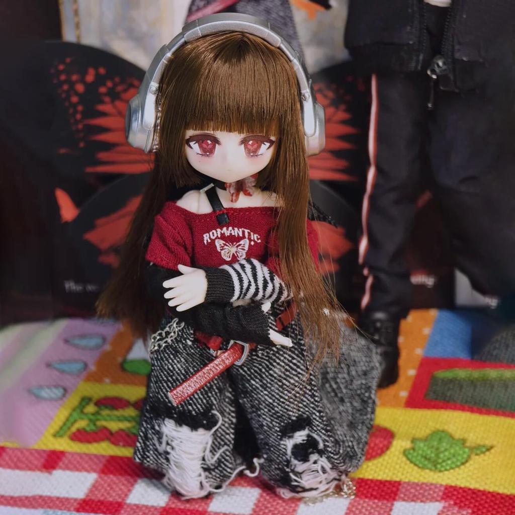 MJD Puppe 1/8 Maßstab Bewegliche Anime Figur, 20cm, Für Alter 15 und Älter, Hergestellt aus PVC & ABS, Enthält Outfit, Sammlerfigur, Schmetterlings Verbotene Zone