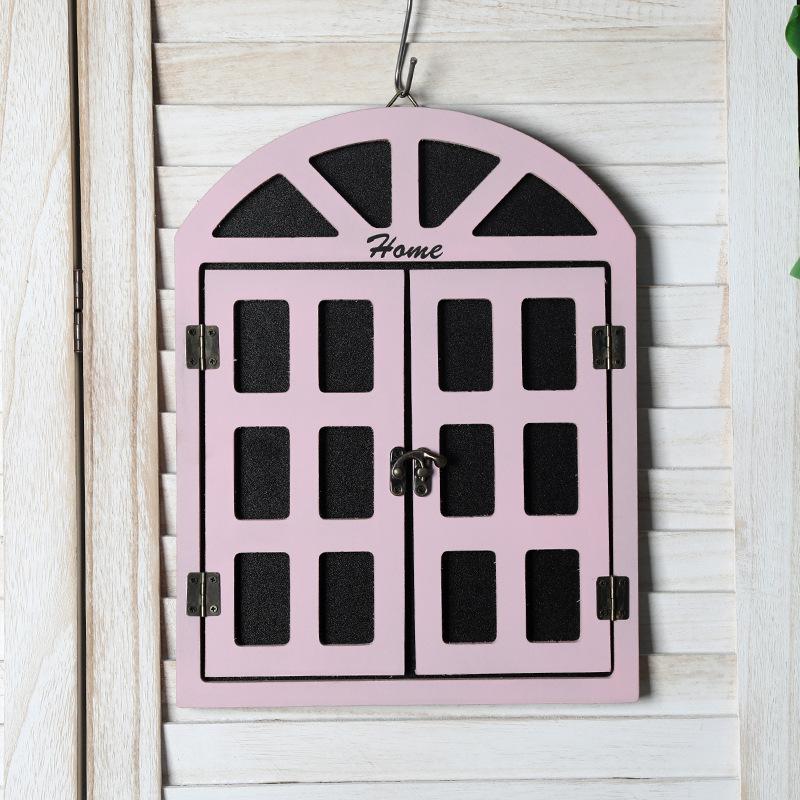 Fake Window Decoration, Wooden Wall Hanging, Wall Decoration, Blackboard Message Board, Coffee Shop, Milk Tea Shop, Bar Window Pendant