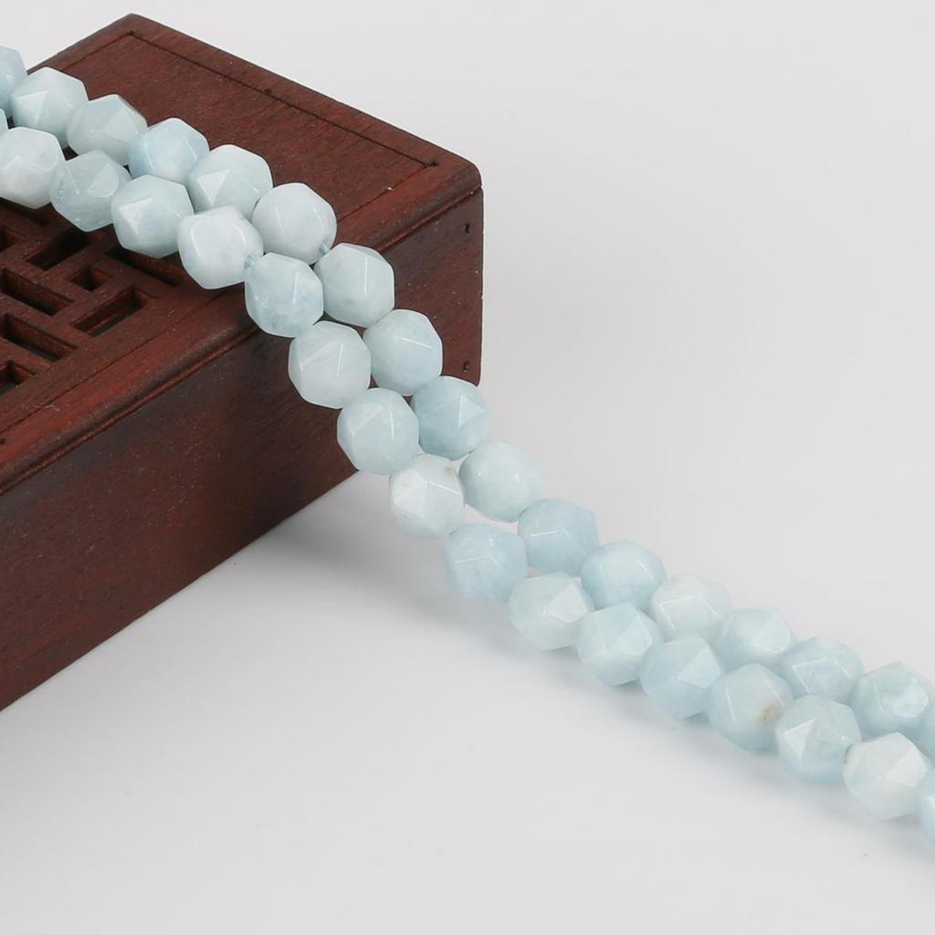 8mm facettierte Naturstein spitze Perlen, Abschnitt lose Perlen für Halskette Armband DIY