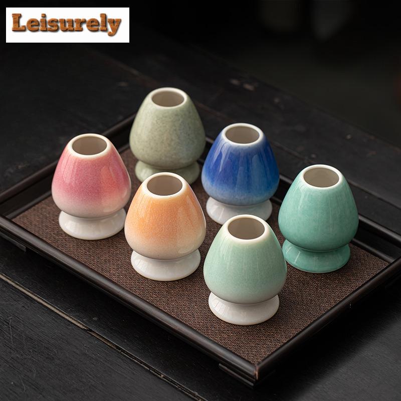 Japońska Ceramika Matcha Zielona Herbata Chasen Uchwyt Stojak Miska Bambusowa Mioteczka Młynek Pędzle Narzędzia do Herbaty Uchwyt Akcesoria do Herbaty Zastawa do Herbaty