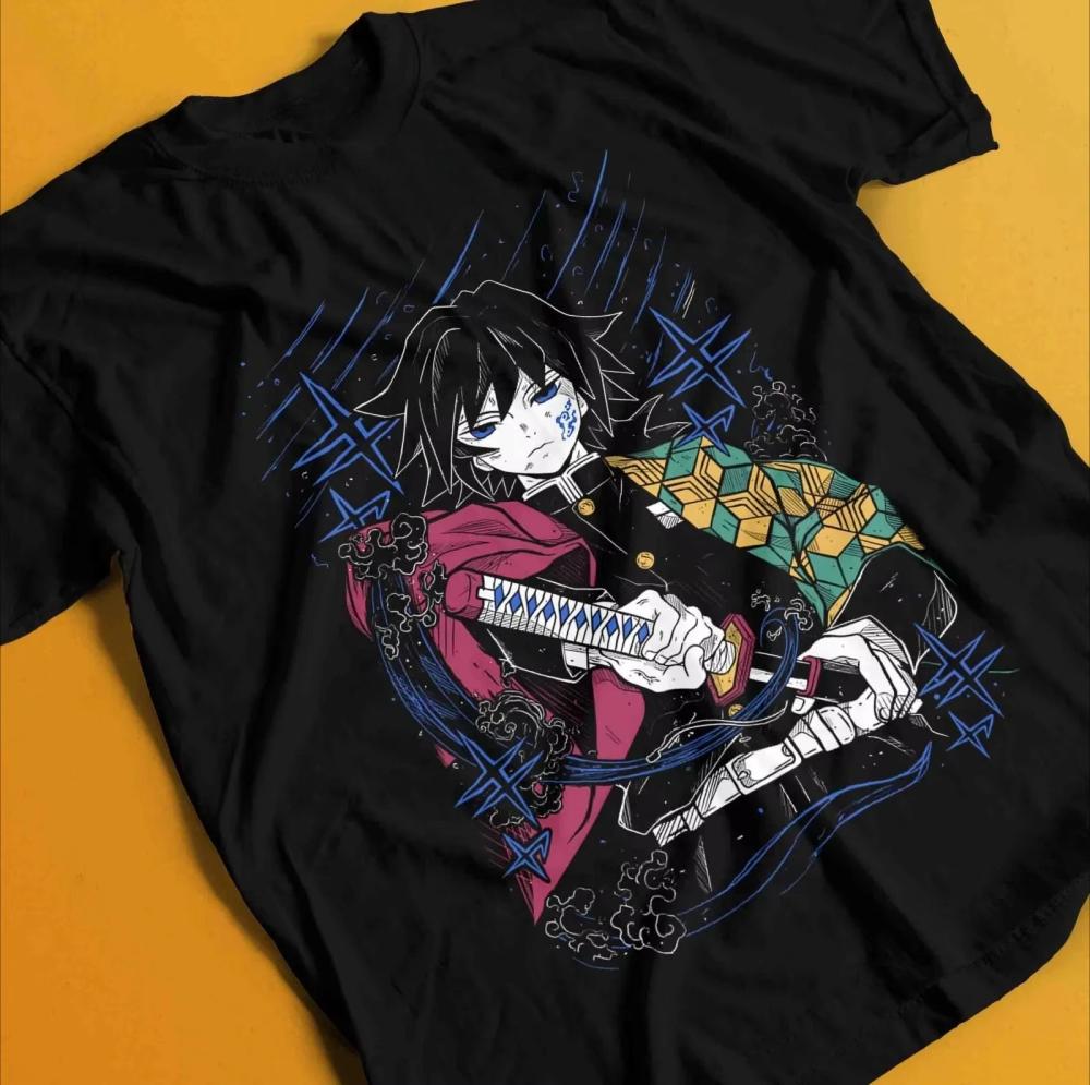 Demon Slayer Men's Women's T Shirt Inosuke Hashibira Japan Anime Summer Boy Spring and Autumn Children's Short Sleeves Parent-Child Wear