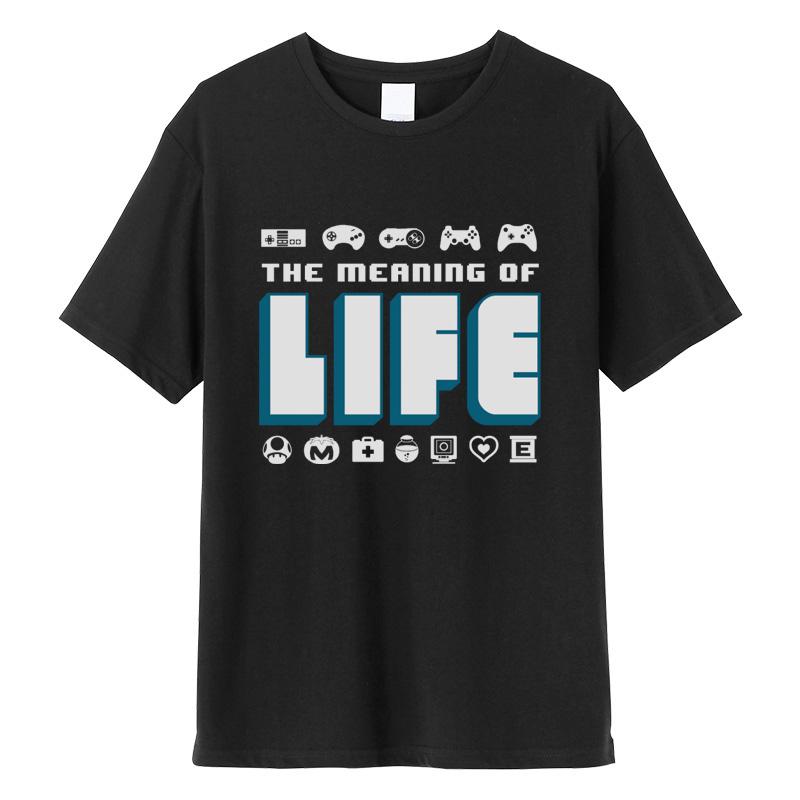 Buy Meaning Of Life Print Plus Size XS6XL TShirt 100Cotton See tops