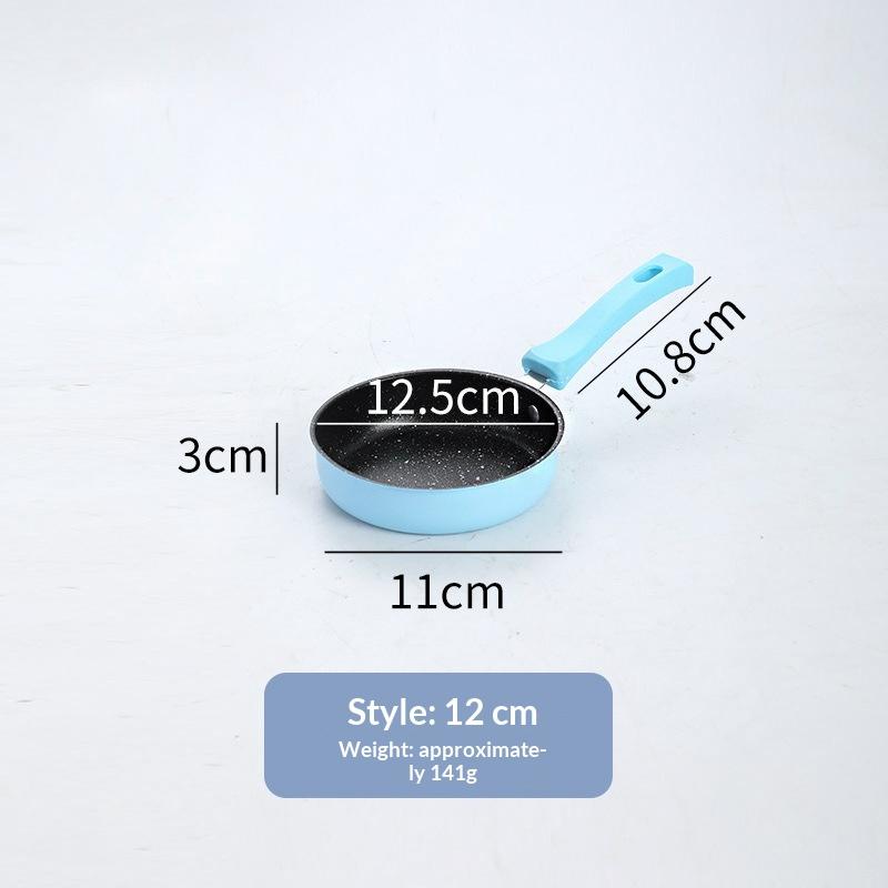 1Pcs Portable Omelette Pan Mini Nonstick Cast Iron Skillet With Handle For Induction And Gas Cooktops Children'S Breakfast Pot