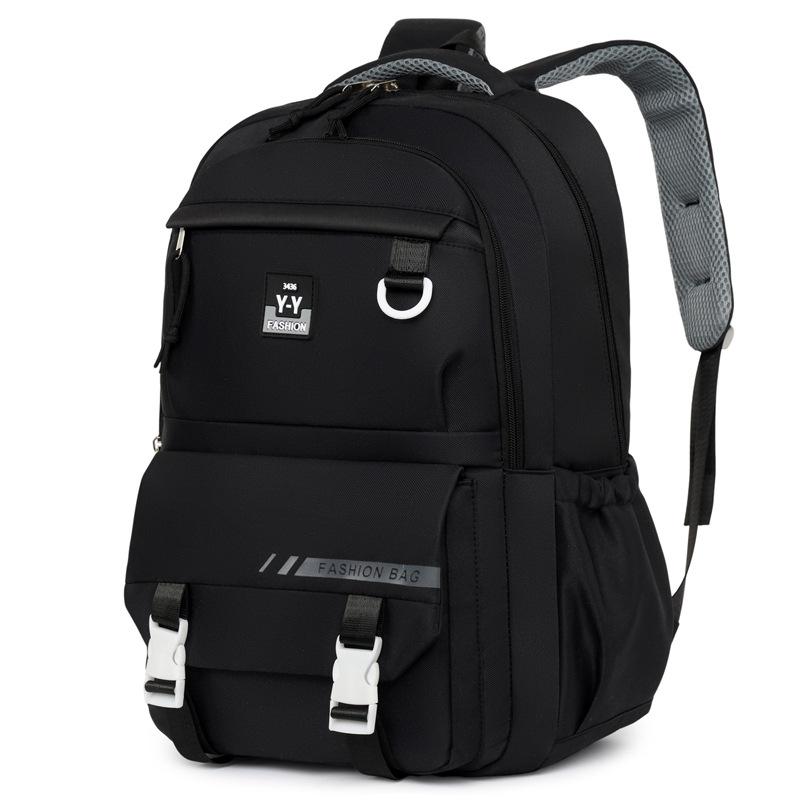 

Fashion Oxford Versatile School Backpack Breathable Shoulder Straps 16in Laptop чорний