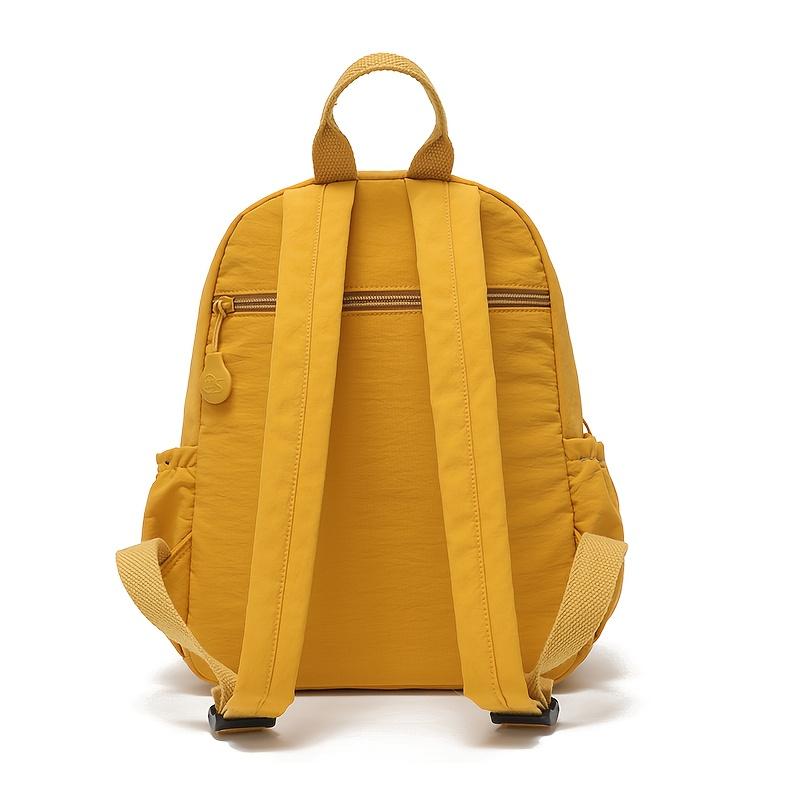 Mini-Rucksack für Damen Mehrfarbig Leichtes Nylon Kleiner Rucksack Mehrere Fächer Aufbewahrungsrucksack für Schule Reisen Täglichen Gebrauch und Wochenendausflüge