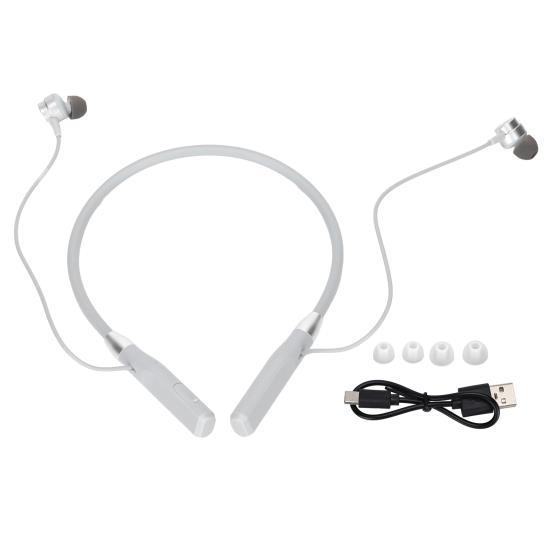 

Wireless Headphone Neck‑Mounted Sports Metal Magnetic Subwoofer Bluetooth HeadsetGray Gray