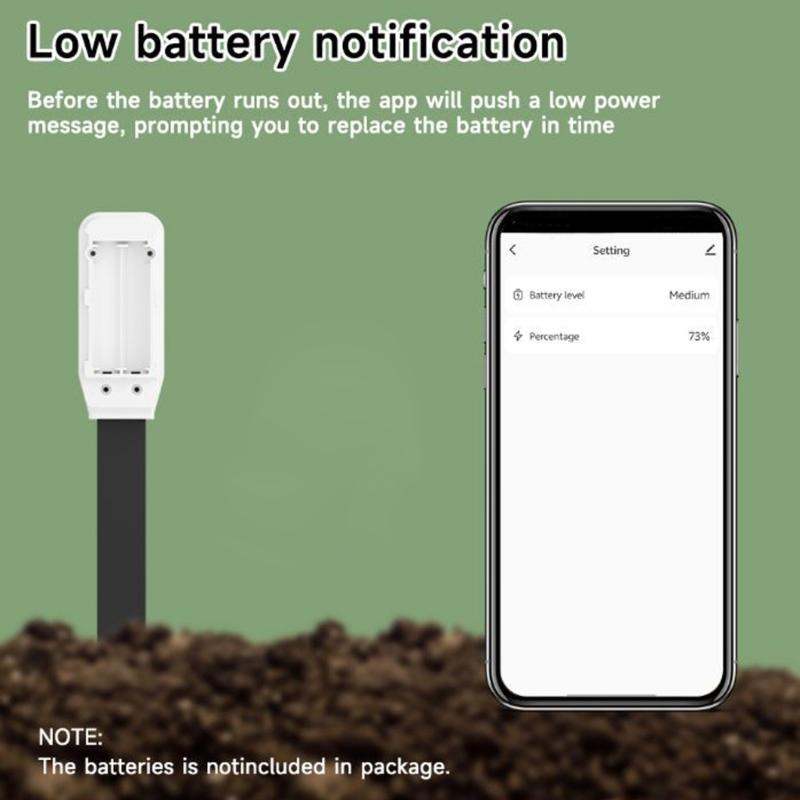 Wireless Plant Soil Sensors With High Precisions Measurement Temperature Humidity Fertility Light Tester for Home Garden