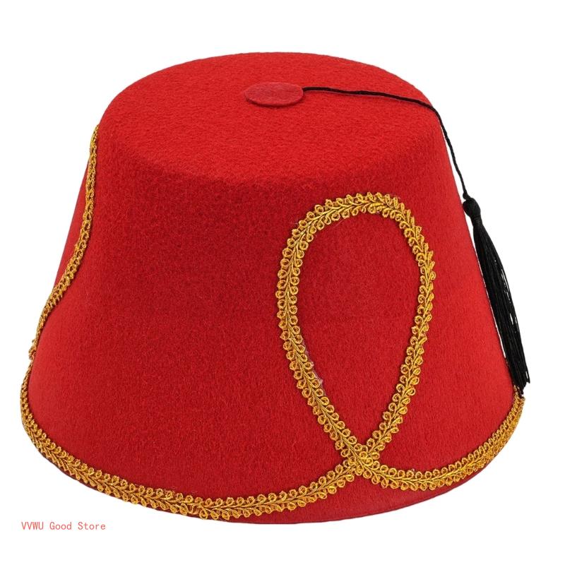 Stylish Turkish Hat Versatile Turkish and Moroccan Fashion Statement Tarboosh Turkish Headwear for Various Occasions