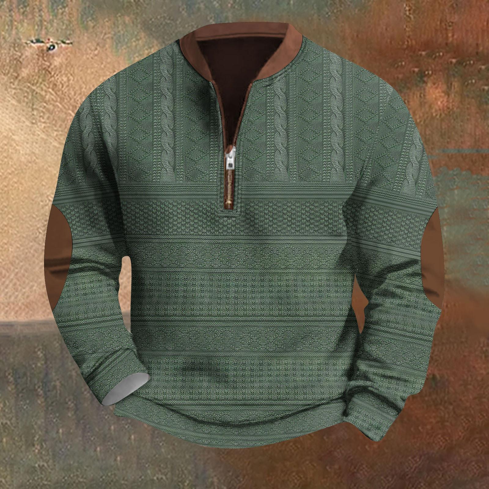 

Мужская повседневная толстовка в стиле ретро с градиентным принтом L