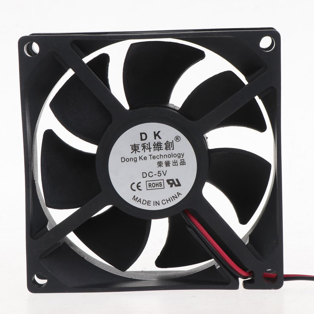 80mm/3.15 Zoll für DC-Lüfter 12V 5V 24V Computerlüfter 2 Pin XH 2.54 8025 Hochleistungs-Kühlventilator 3300RPM