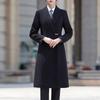 Women's New Chinese Style Padded Wool Blend Professional Long Coat