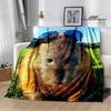 Il Club dei Capibara Coperta anime coperta da lancio copriletto Coperta calda coperte per letti Coperta da picnic regalo di compleanno