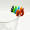 5pcs Silicone Squirrel Shaped Tea Bag Holder Candy Color Tea Bag Clip  Afternoon Tea