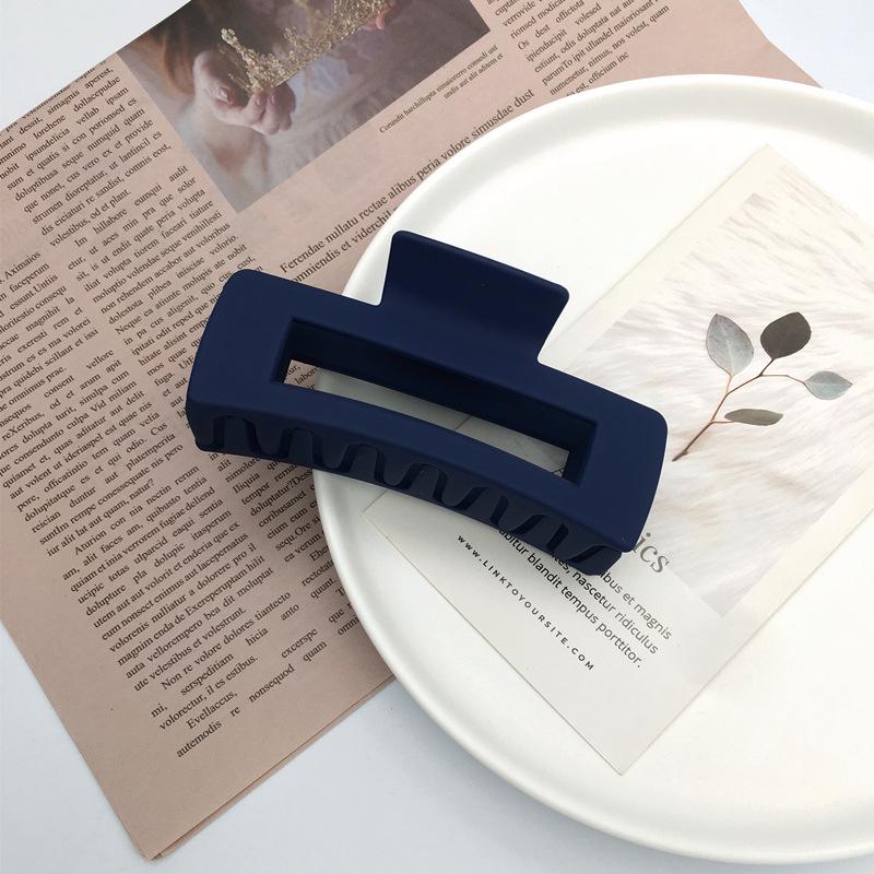 Matte Square Retro Acrylic Hair Claw Clip for Women