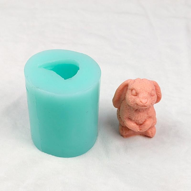3D Easter Rabbit Silicone Candle Mold for Resin Clay Chocolate Decorating Tool