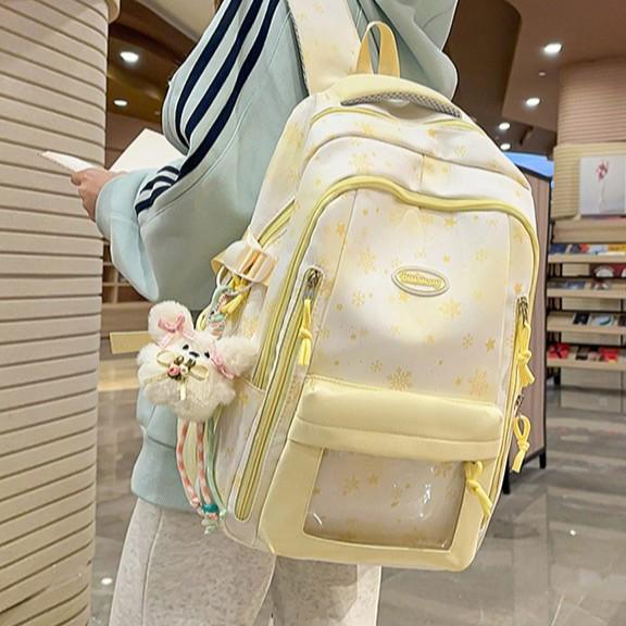 Schoolbag Japanese high-value schoolbag girl large-capacity Mori printed backpack cute junior high school student lightweight travel backpack