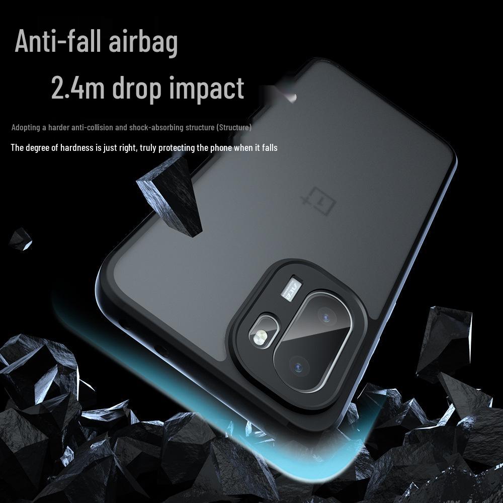 Compatible OnePlus ACE6 Supreme Phone Case - OnePlus Turbo6 Matte Skin-Feel Semi-Transparent Protective Case 1+15R