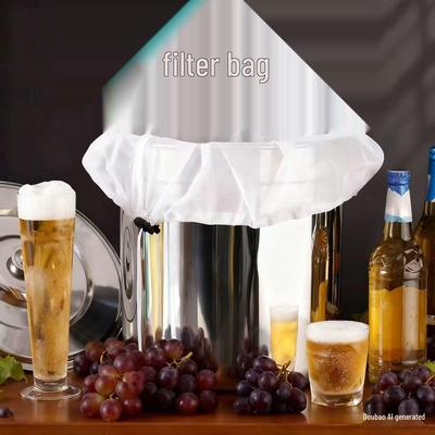 Multi-Use Filter Mesh Bag for Brewing, Nut Milk, Wine, and Coffee