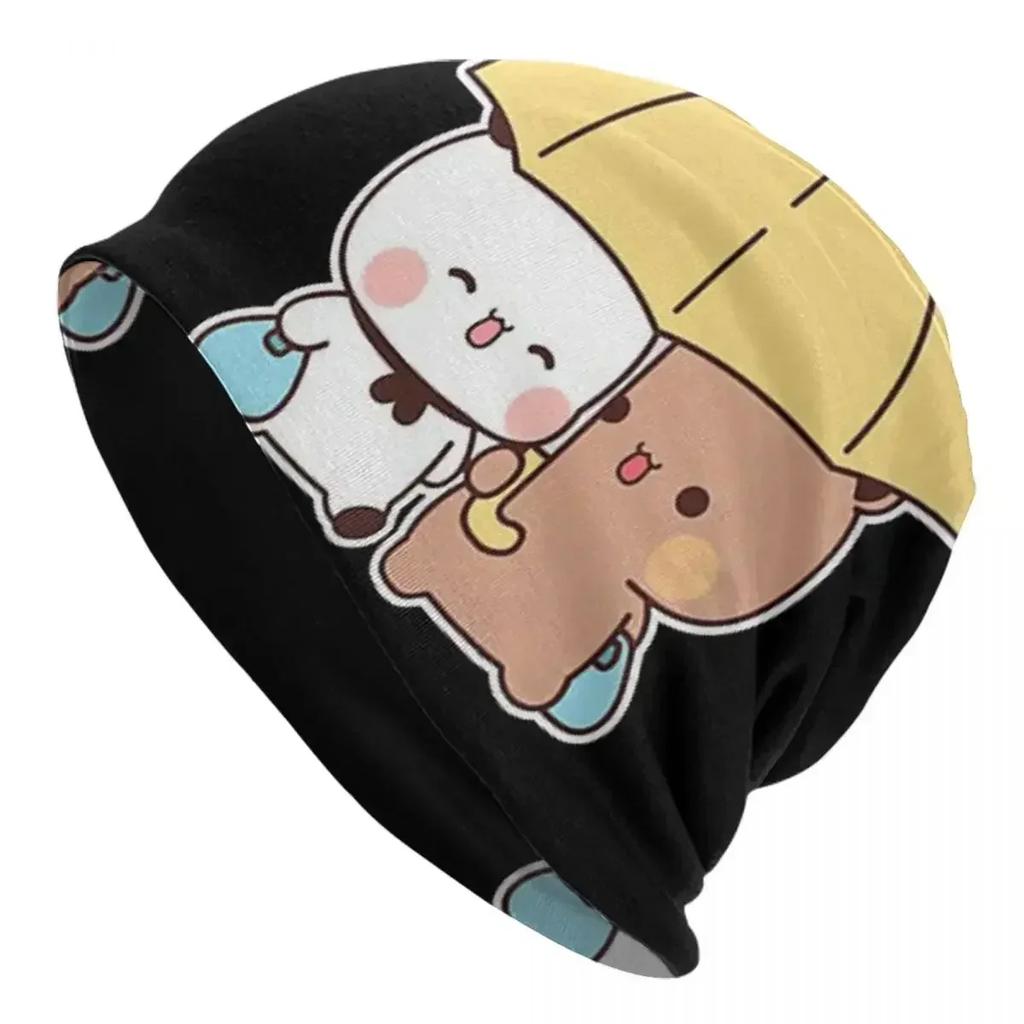 Bubu Dudu  Panda Bear Hugs Love Skullies Beanies Hats Warm Autumn Winter Outdoor Cap Knitted Bonnet Caps for Unisex Adult