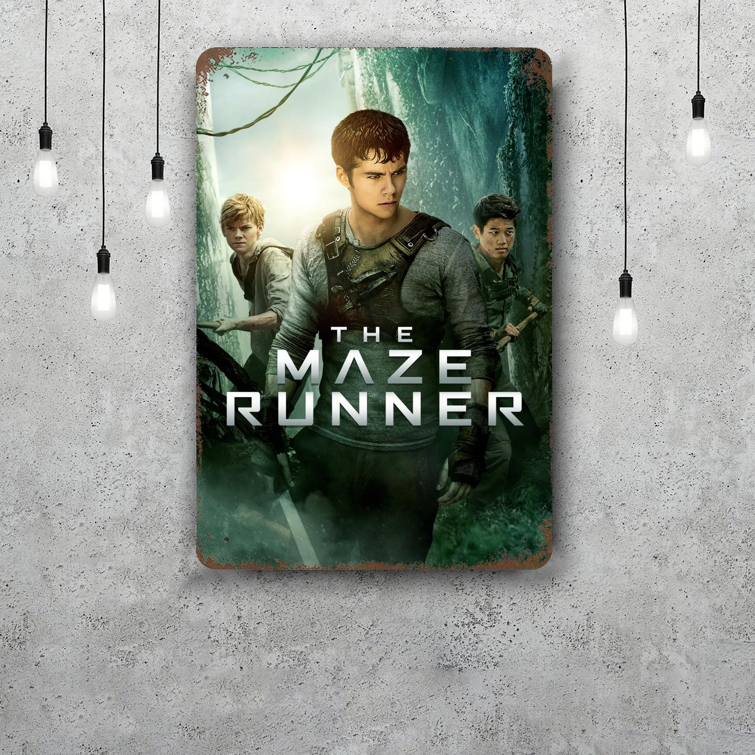 

newt maze runner Decor Poster Vintage Tin Sign Metal Sign Decorative Plaque for Pub Bar Man Cave Club Wall Decoration 20x30cm（7.8x11.8inch）