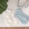 5 párů krátkých ponožek krémového stylu pro ženy prodyšné savé sportovní ponožky japonské bonbónové barvy dívčí kotníkové ponožky