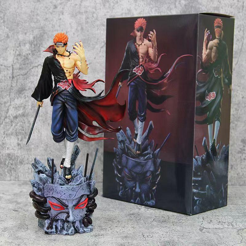Anime Naruto Figure 29CM Akatsuki Pein Figures Gk Statue Figurine Pvc Collection Doll Model Toys Gift