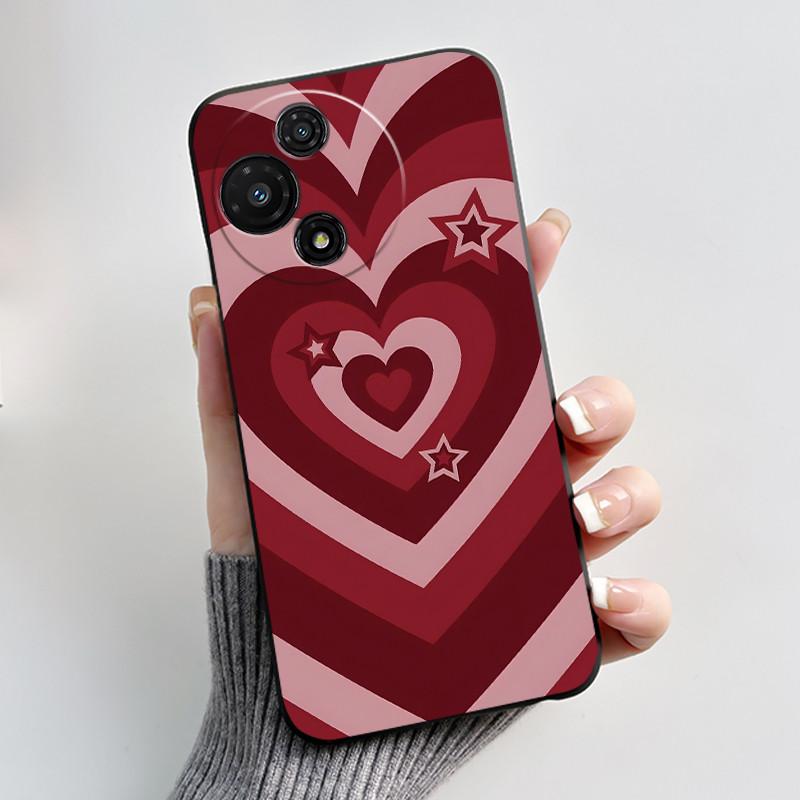 Cute Soft Black Casing For TCL 60R 5G/60 5G Shockproof Cover For TCL 60 SE Nxtpaper T521K Funny Cartoon Cat Design Shell