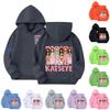 Kids Printed Hoodie Casual Loose Fit Pullover Sweatshirt for Boys Girls Teens