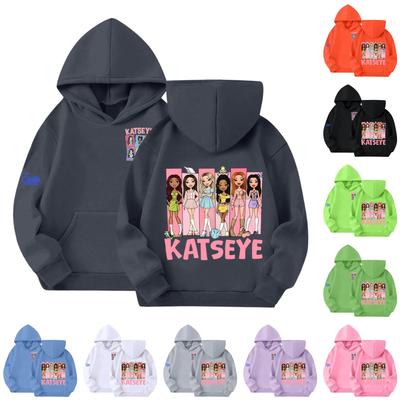 Kids Printed Hoodie Casual Loose Fit Pullover Sweatshirt for Boys Girls Teens
