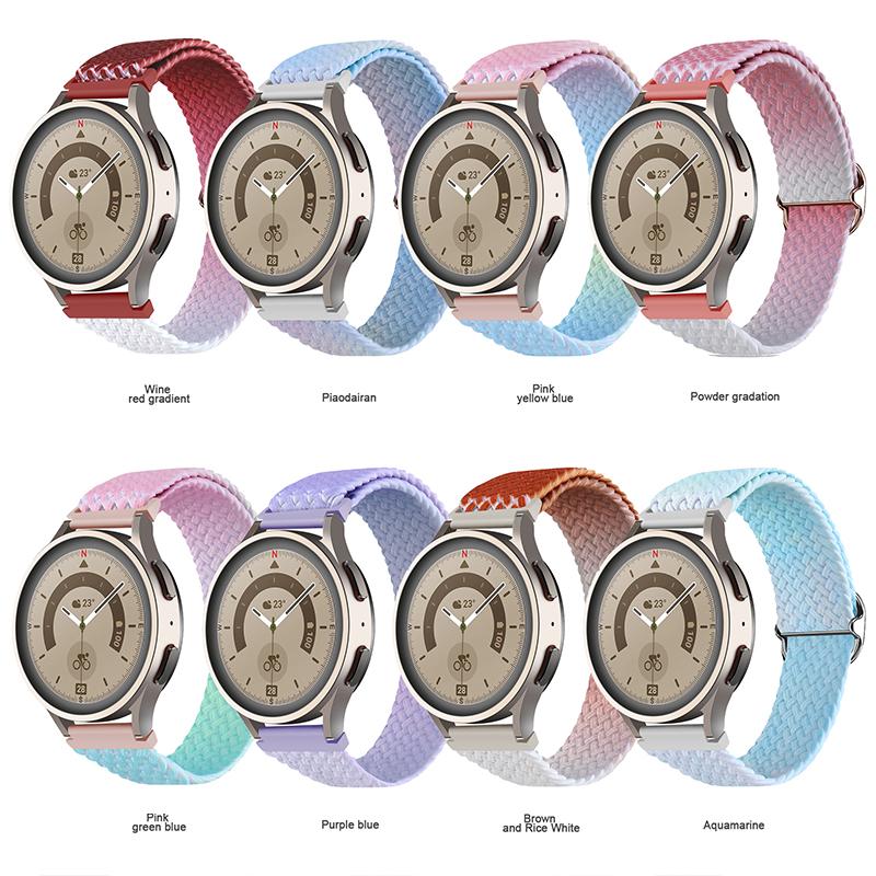 

Плетеный ремешок Solo Loop для часов Samsung Galaxy Watch 4/5/3/classic/active 2, браслет 22/20 мм, браслет Huawei/Amazfit Gtr/GTS 4-3-pro-2e