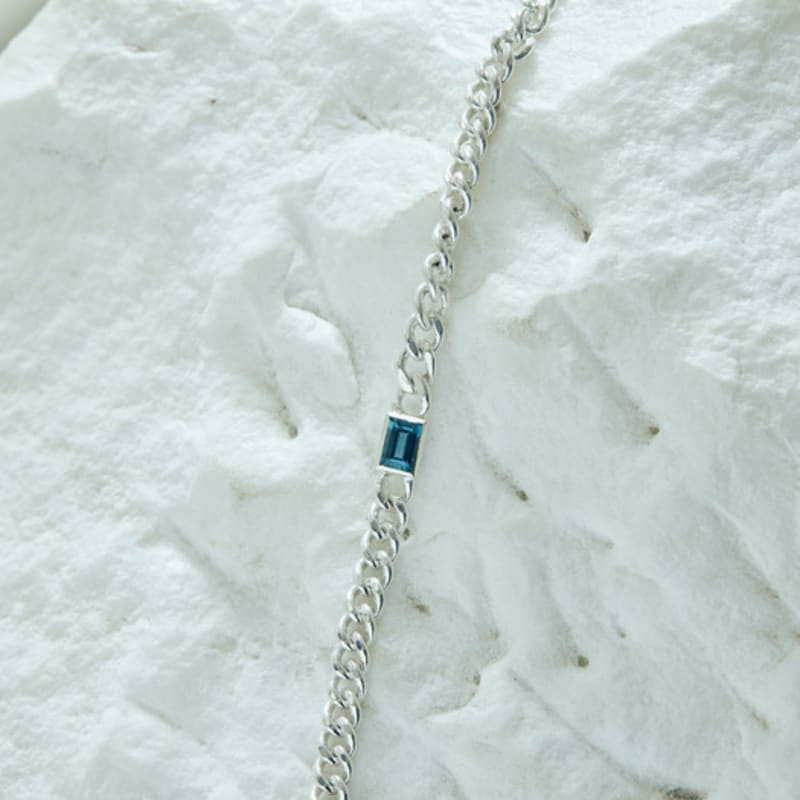 THE PART OF My Chain EM Stone_Bracelet (Topaz_Blue)